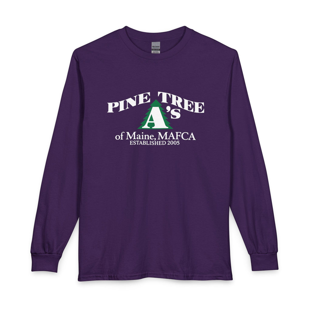 Pine Tree A's of Maine, MAFCA - Unisex Long Sleeve T-Shirt