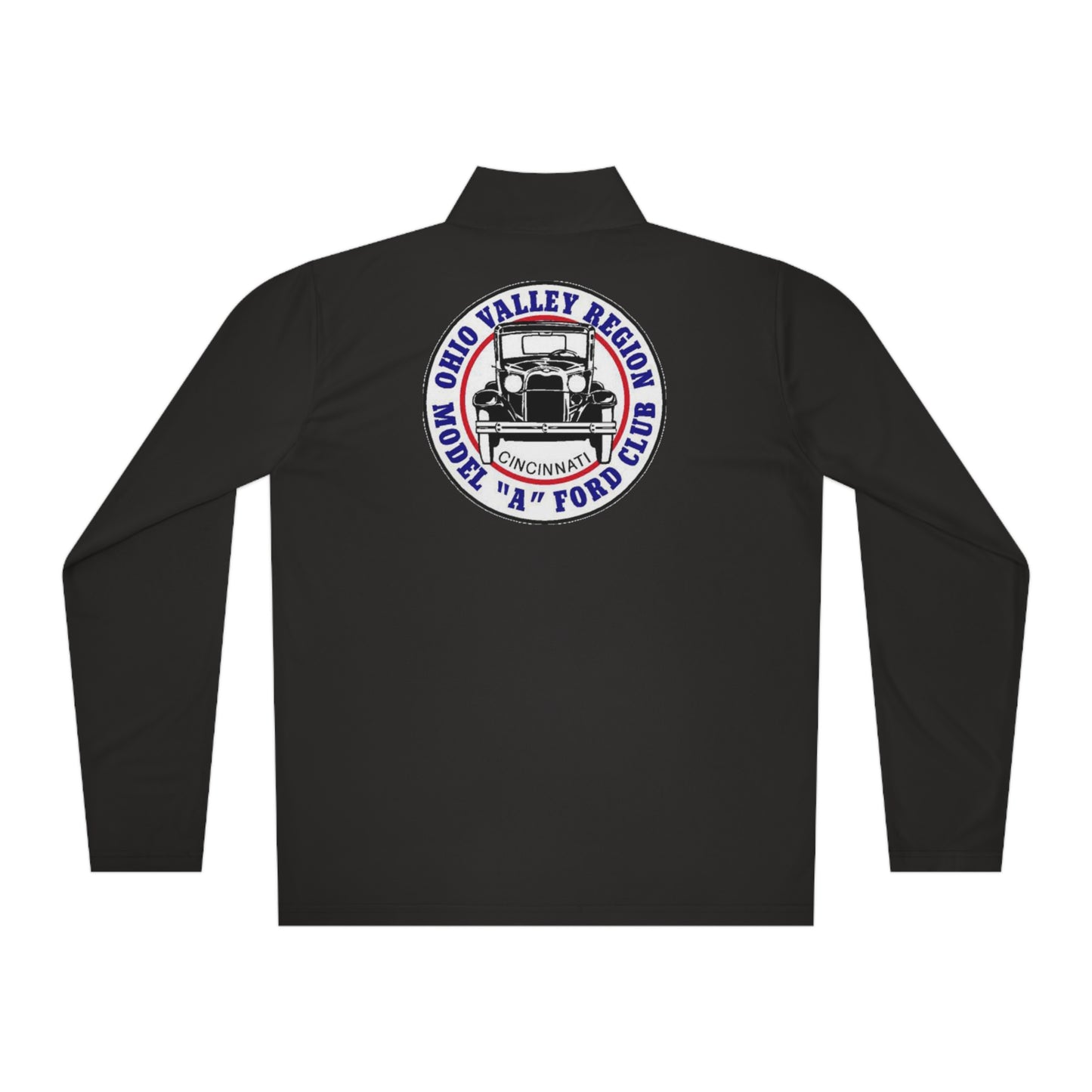 Ohio Valley Region Model A Ford Club (front and back logo) Unisex Quarter-Zip Pullover