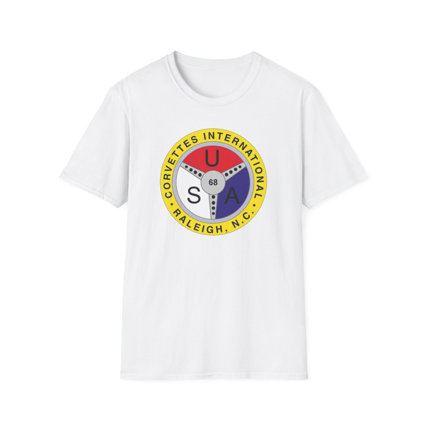 Corvettes International Raleigh NC Logo T-Shirt — Unisex Softstyle T-Shirt
