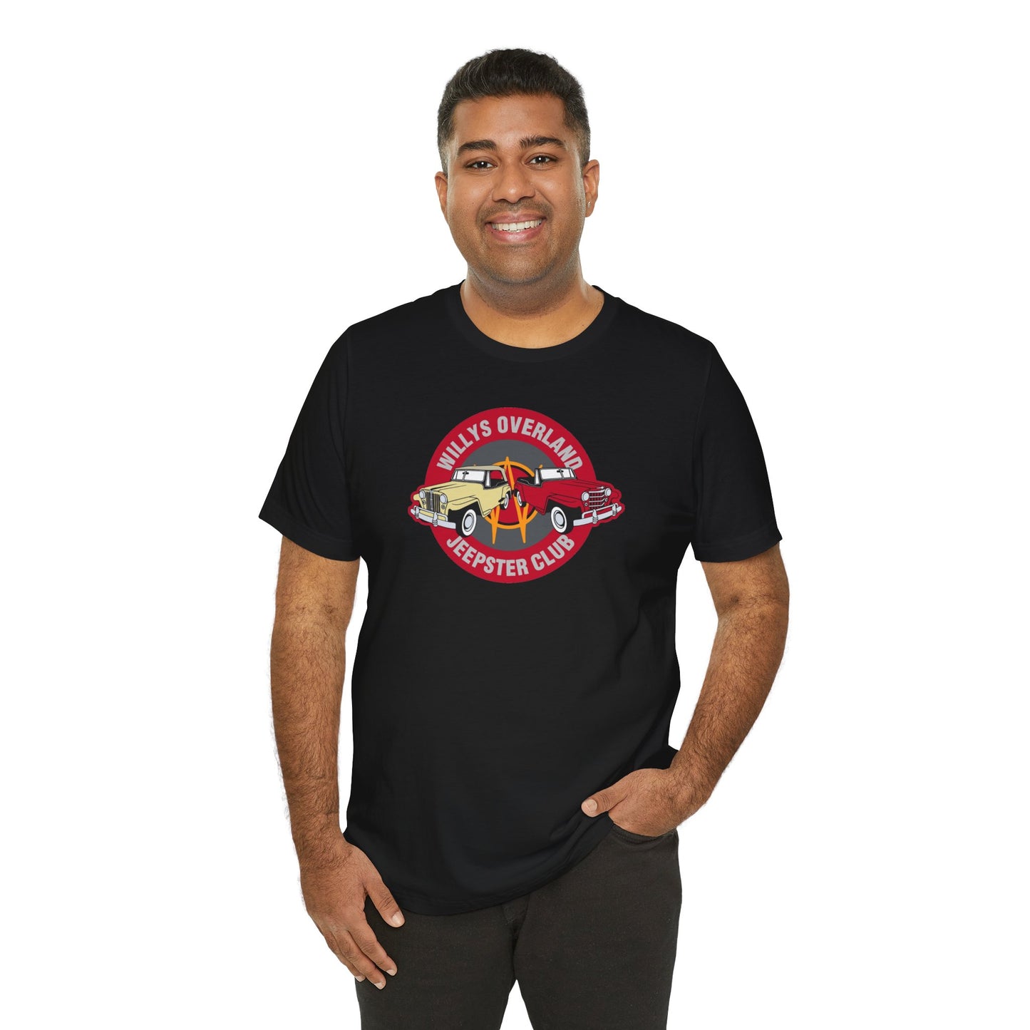 Willys Overland Jeepster Club T-Shirt - Unisex Jersey Short Sleeve Tee