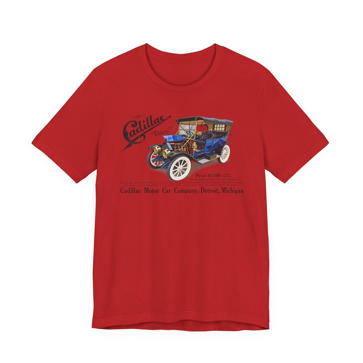1911 Cadillac Vintage Car Tee – Classic Antique Automobile Graphic Shirt