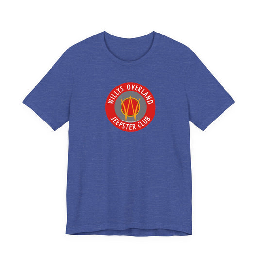 Willys Overland Jeepster Club Graphic Tee - Unisex Jersey Short Sleeve Tee