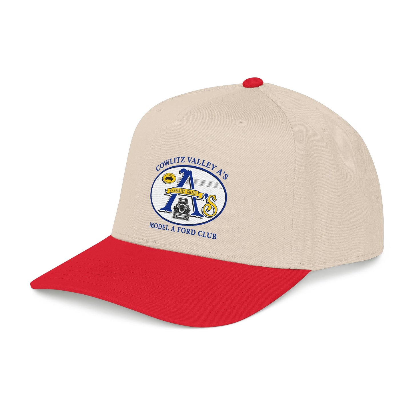 Cowlitz Valley A's Model A Ford Club Baseball Cap — Cowlitz Valley A's Vintage Car Logo