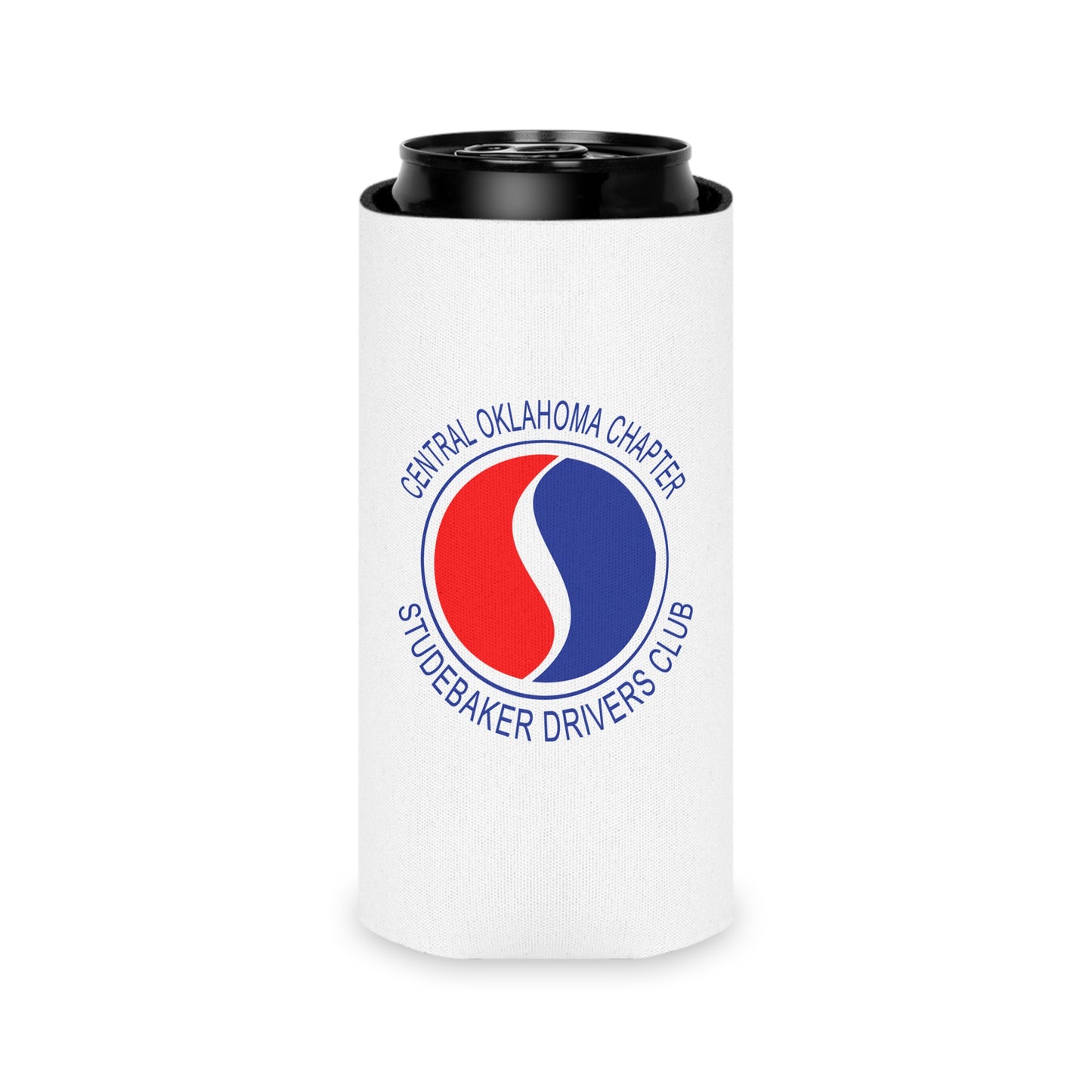 Central Oklahoma Chapter Studebaker Drivers Club Can Cooler - Central Oklahoma Chapter Logo Koozie