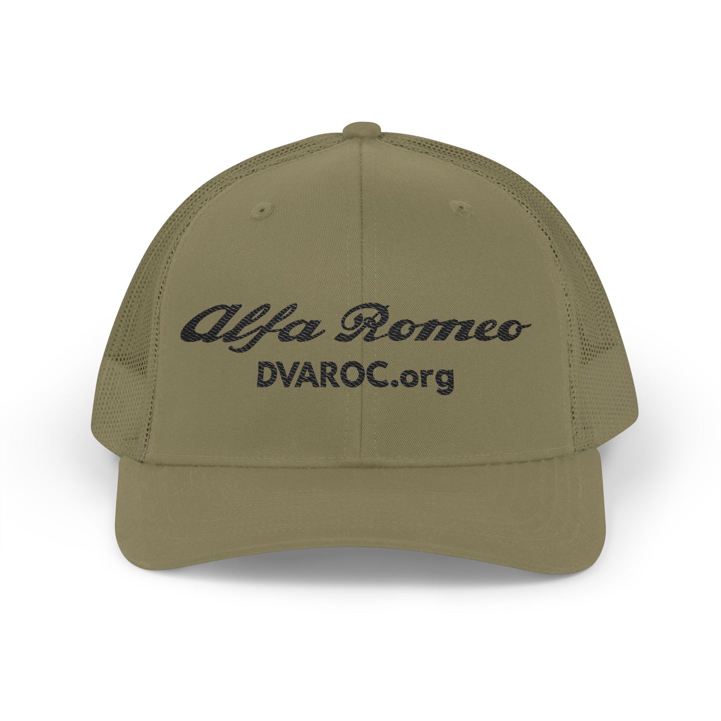 Alfa Romeo Embroidered Trucker Cap — DVAROC.org Snapback Hat