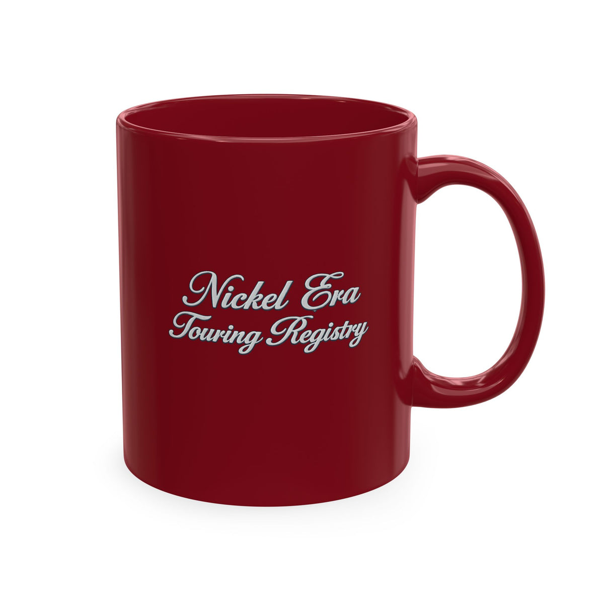 Nickel Era Touring Registry - Vintage Script Coffee Cup
