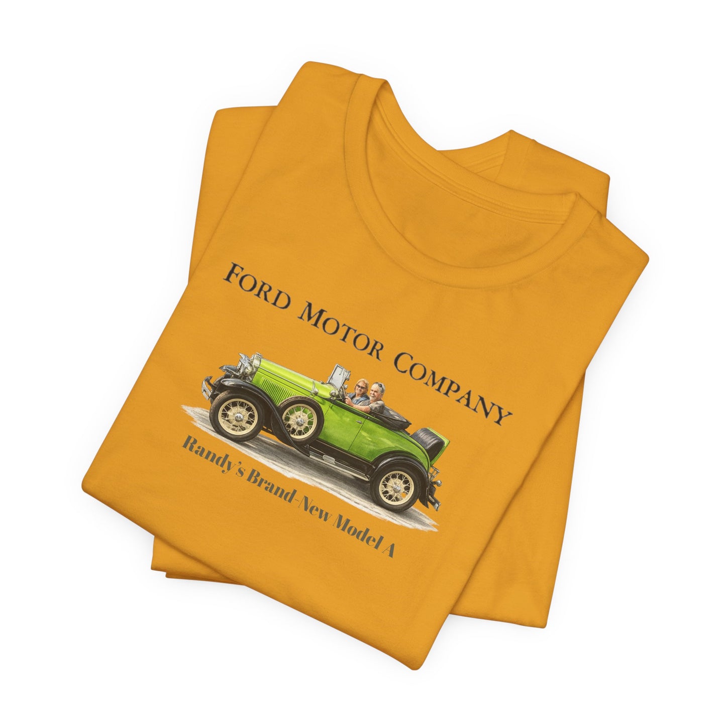 Randy's Brand-New Model A Tee — Classic Antique Car Graphic Shirt