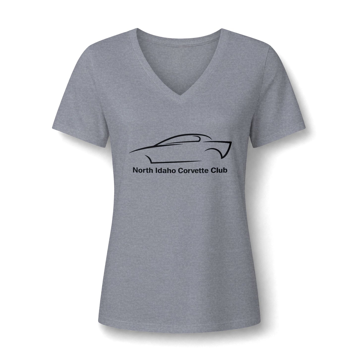 North Idaho Corvette Club Women's V-Neck Tee