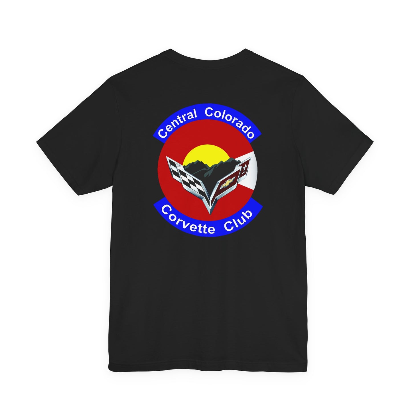 Central Colorado Corvette Club T‑Shirt — Front and Back Logos