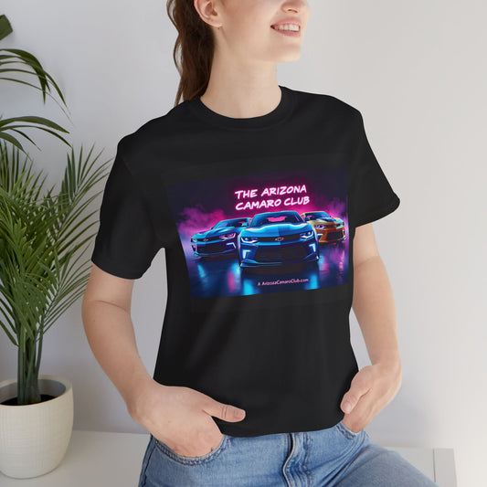 Arizona Camaro Club T-Shirt – Neon Retro Muscle Car Tee