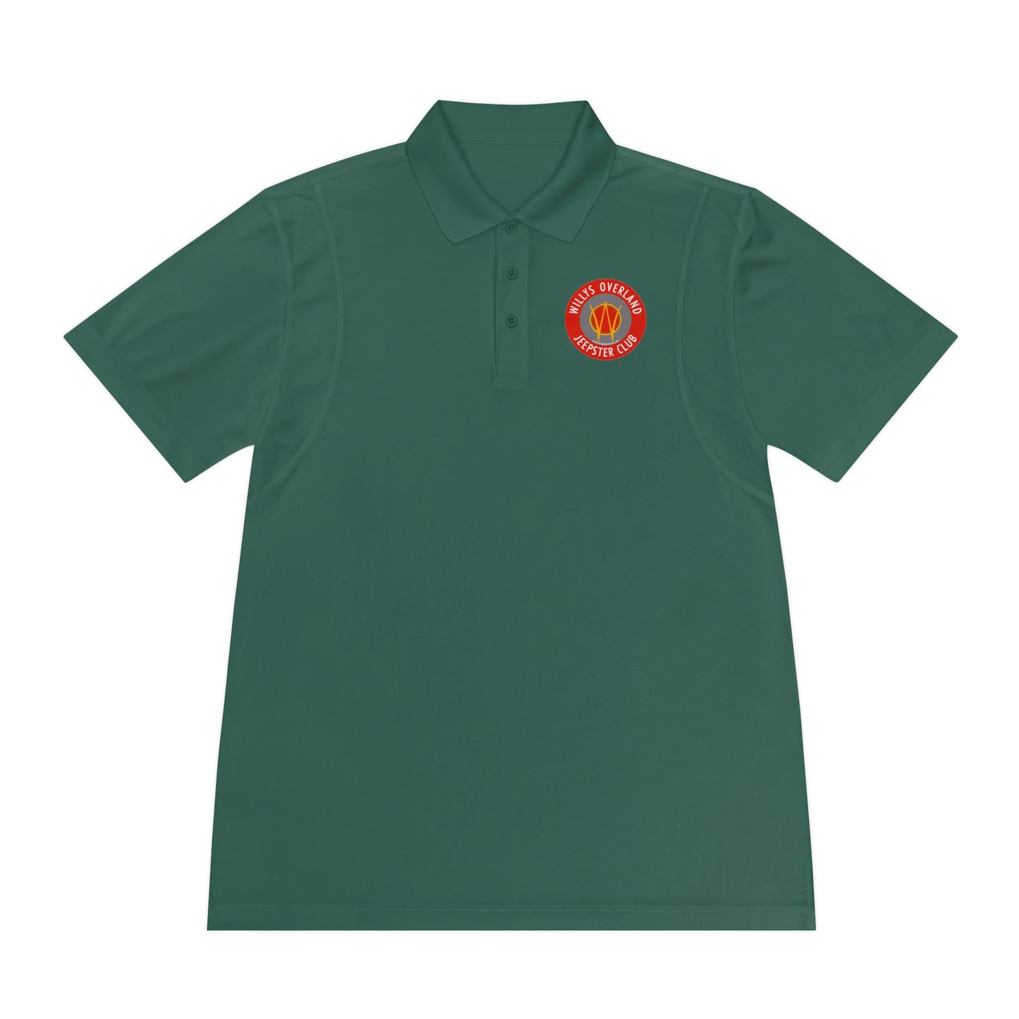 Willys Overland Jeepster Club Polo Shirt — Classic Car Club Printed Logo Polo