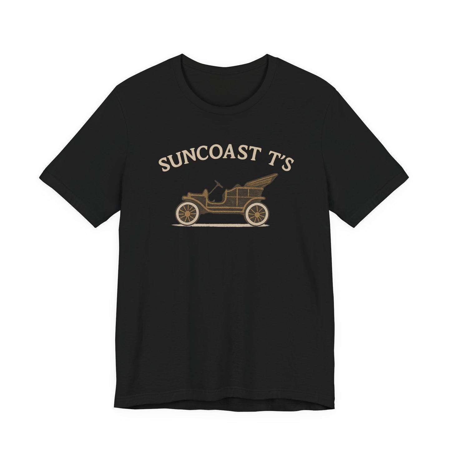 Suncoast T's large front logo - Unisex Tee, Casual Wear, Gift for Car Enthusiasts, Summer Fashion, Retro Style