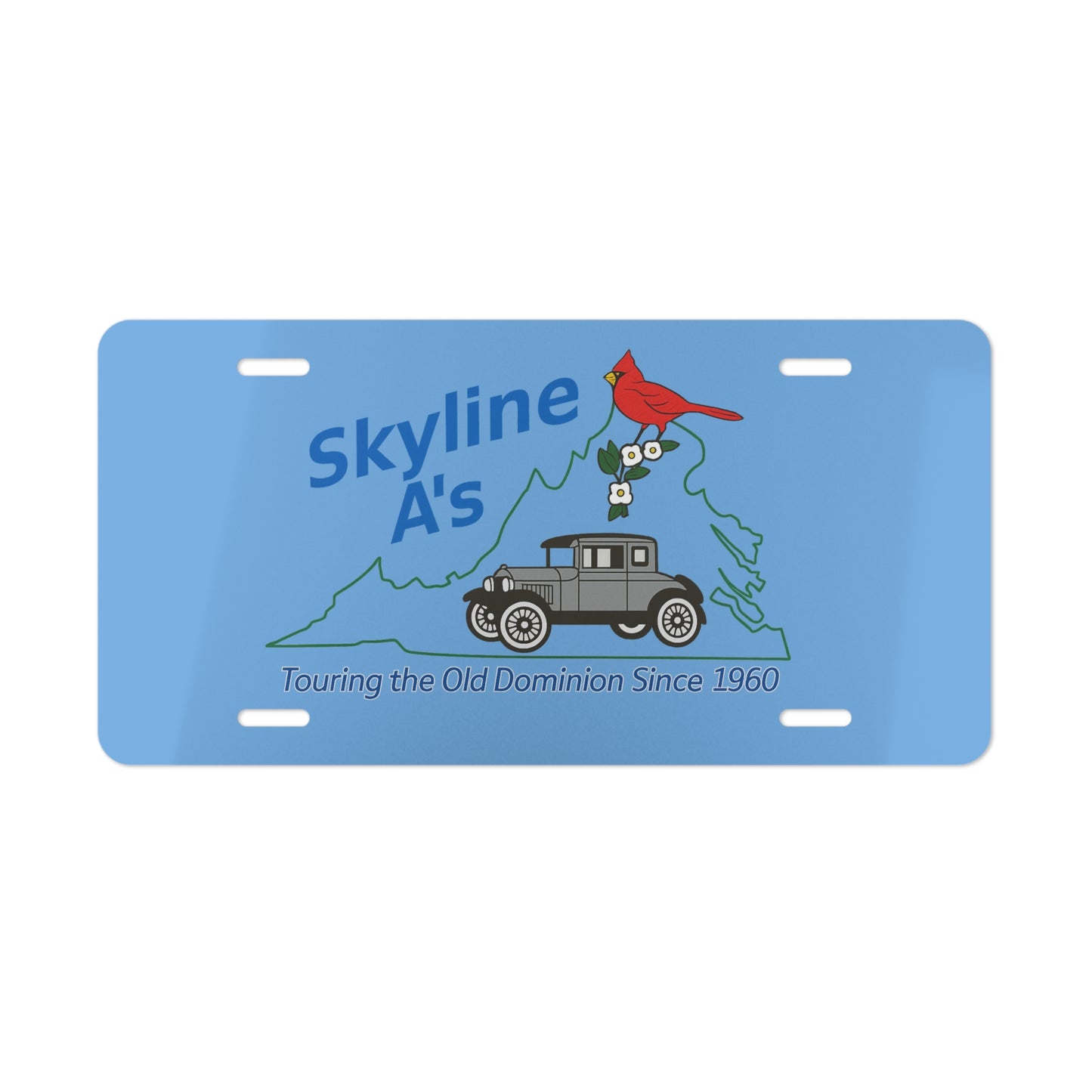 Skyline A's Vintage Car Vanity Plate – Touring the Old Dominion Since 1960