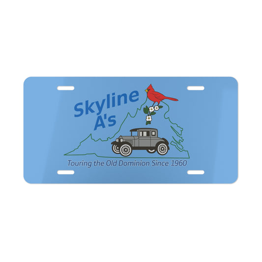 Skyline A's Vintage Car Vanity Plate – Touring the Old Dominion Since 1960