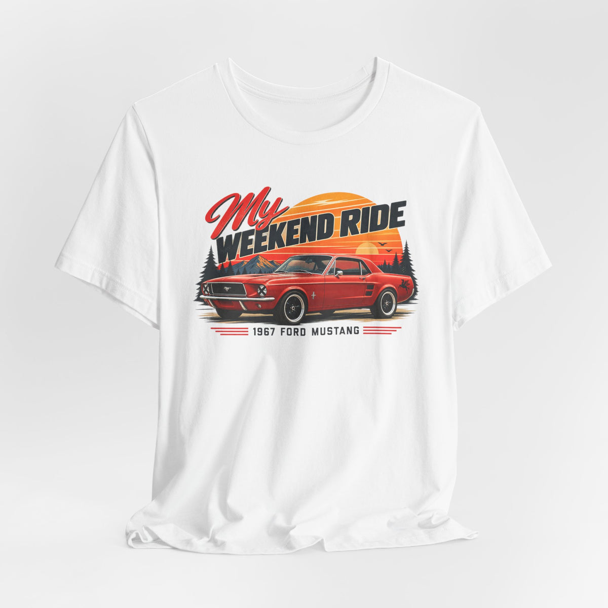 1967 Ford Mustang "My Weekend Ride" Unisex Soft Short Sleeve Tee