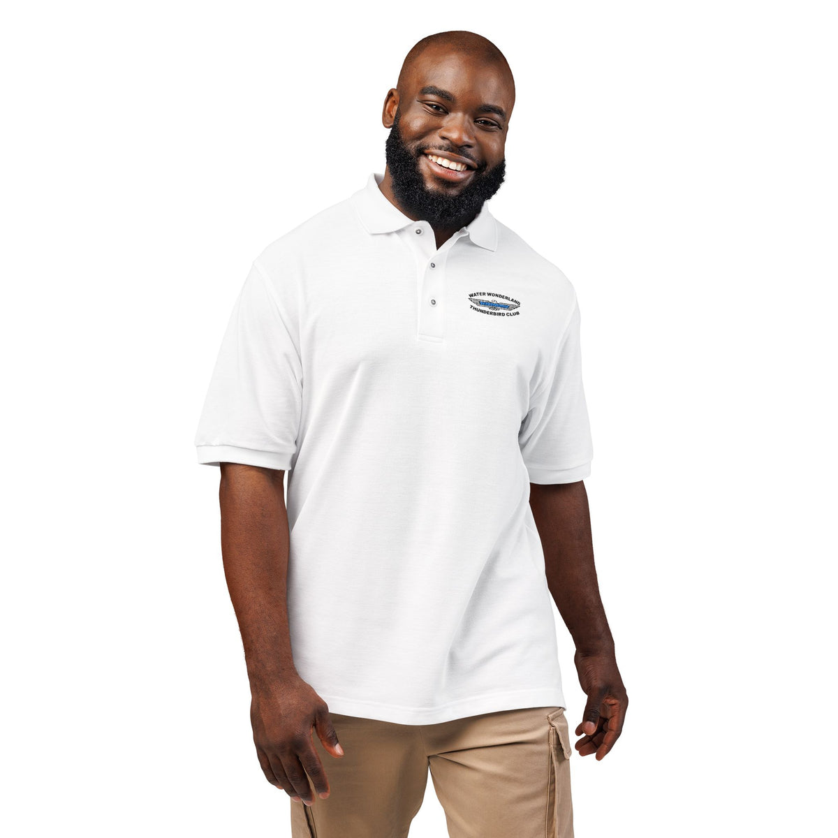 Water Wonderland Thunderbird Club Embroidered Unisex Polo Shirt