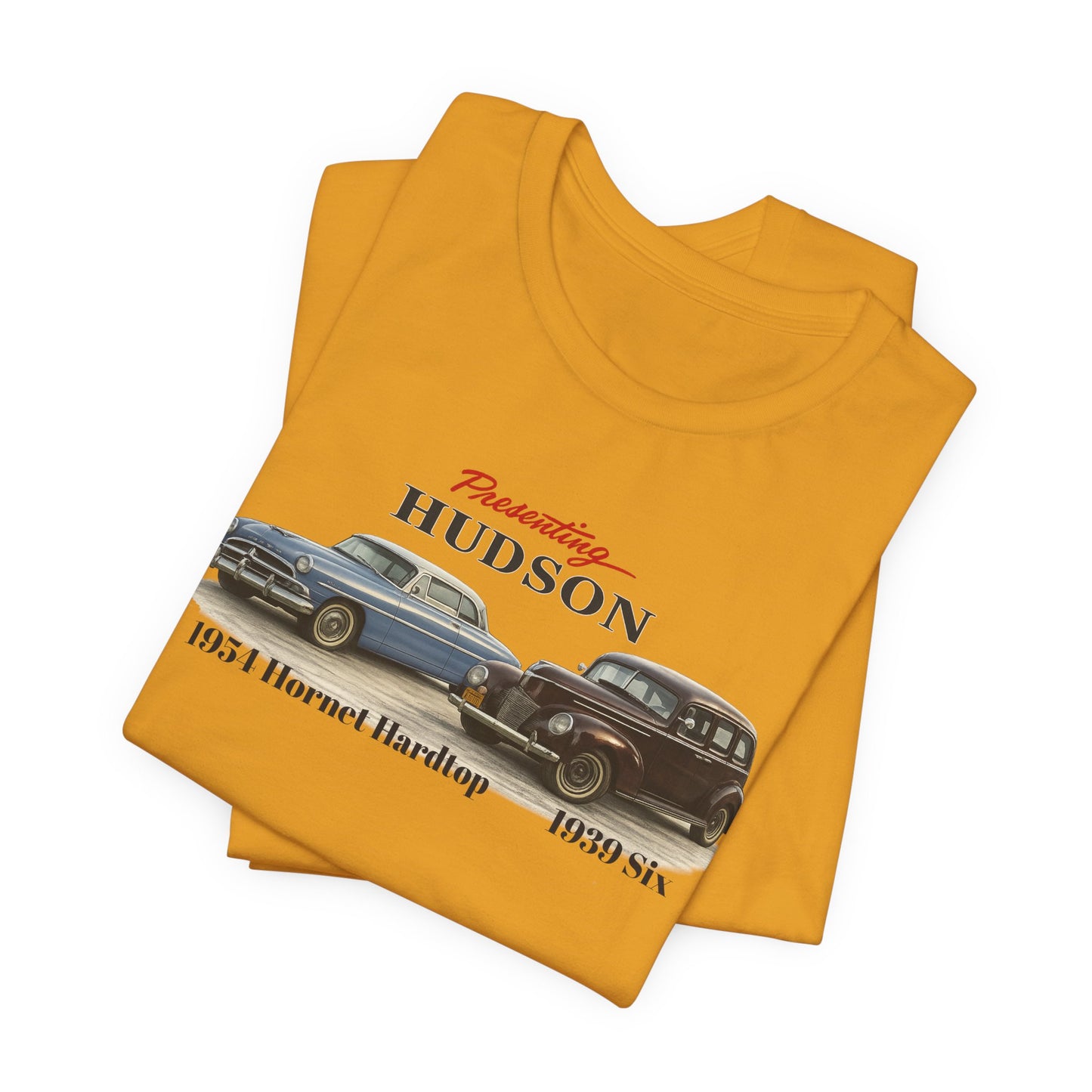 1954 Hudson Hornet Hardtop and 1939 Hudson Six T-Shirt — Classic Car Tee