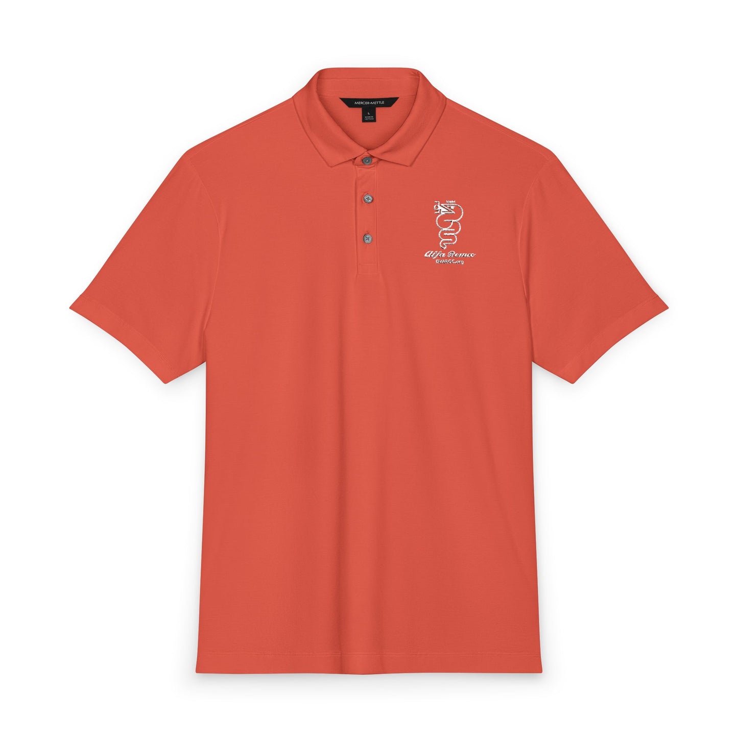 DVAROC.org Men's Embroidered Polo Shirt - Small White Logo