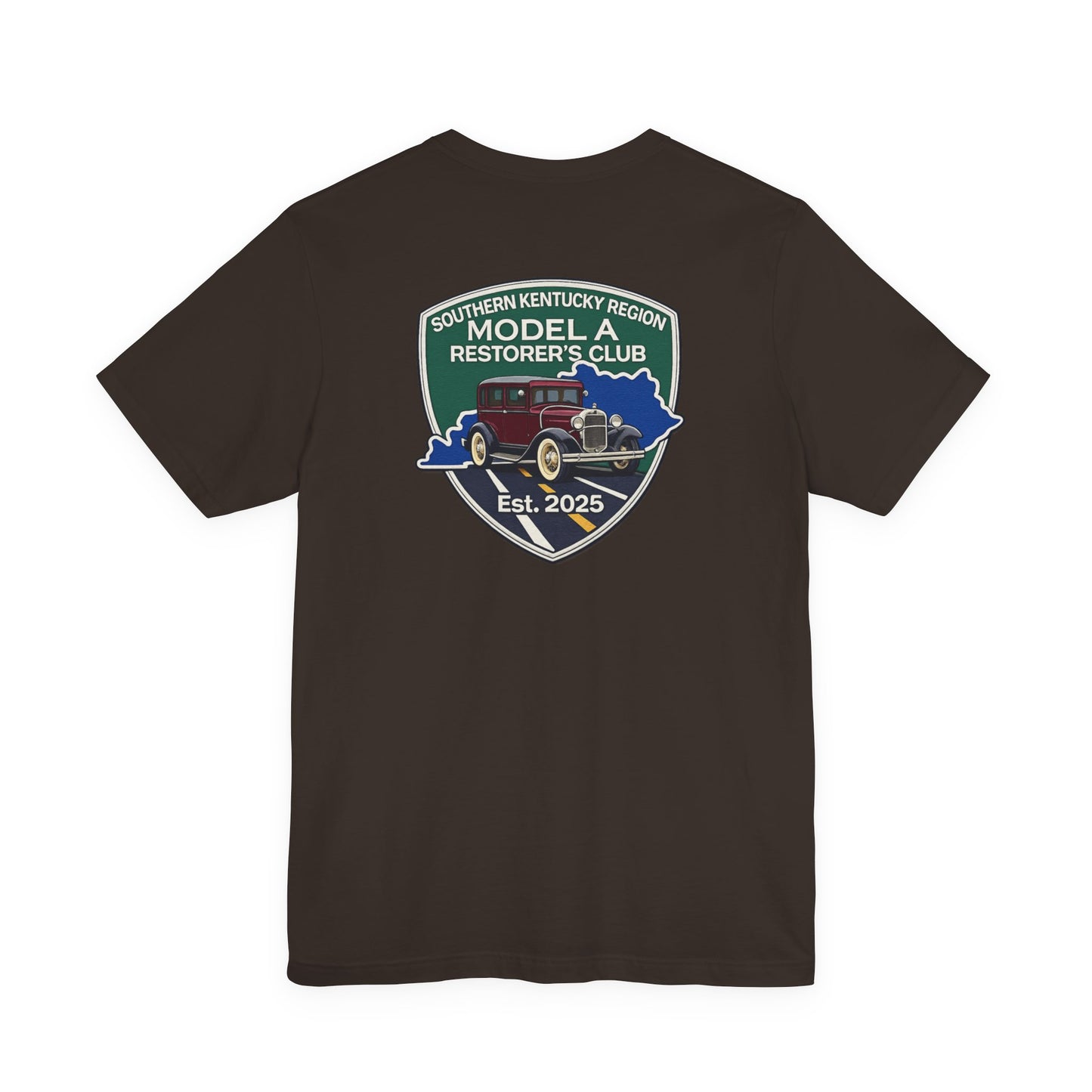 Southern Kentucky Region Model A Restorer's Club T‑Shirt — Front and Back Logos Unisex Jersey Short Sleeve Tee