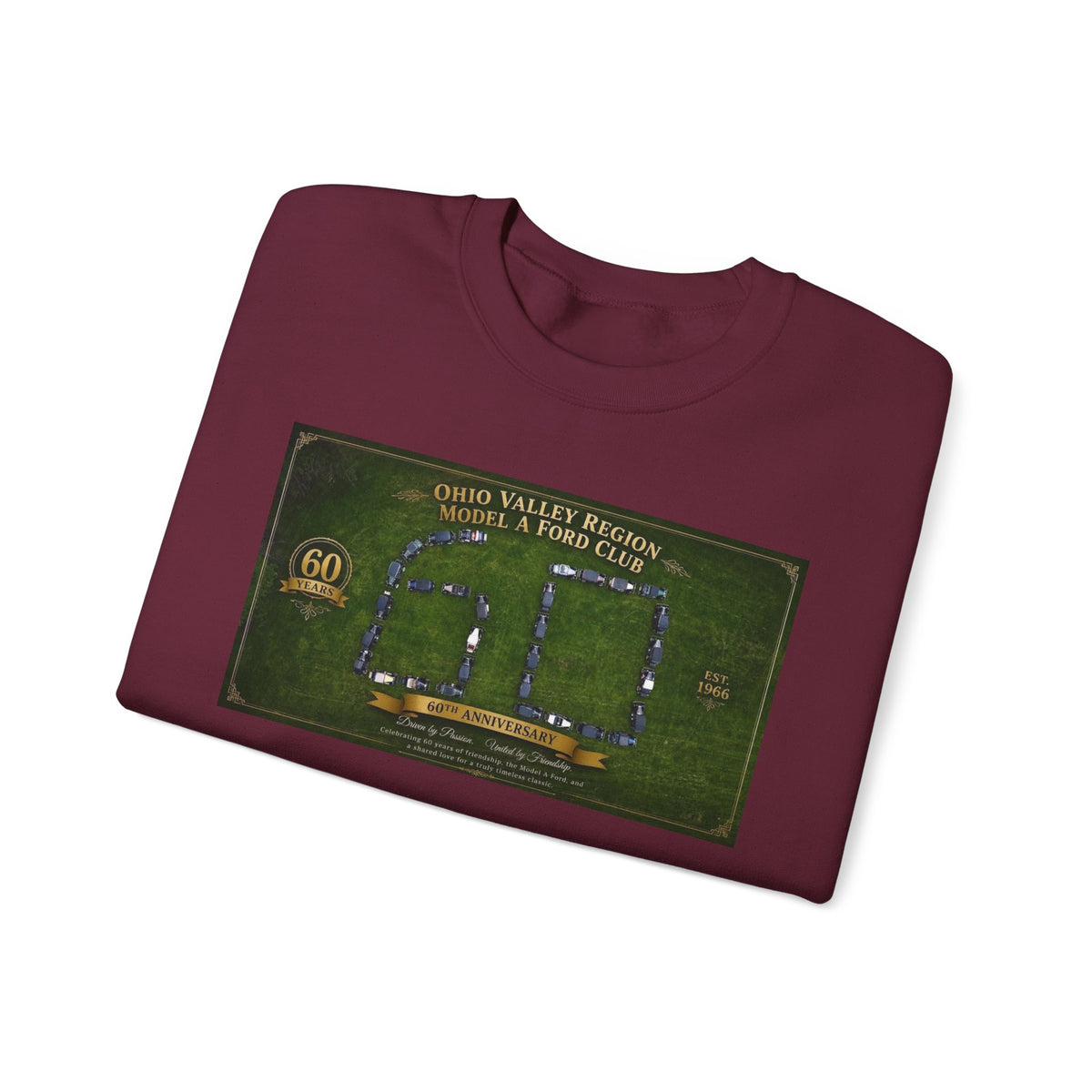 Ohio Valley Model A Club 60th Anniversary Arial Design