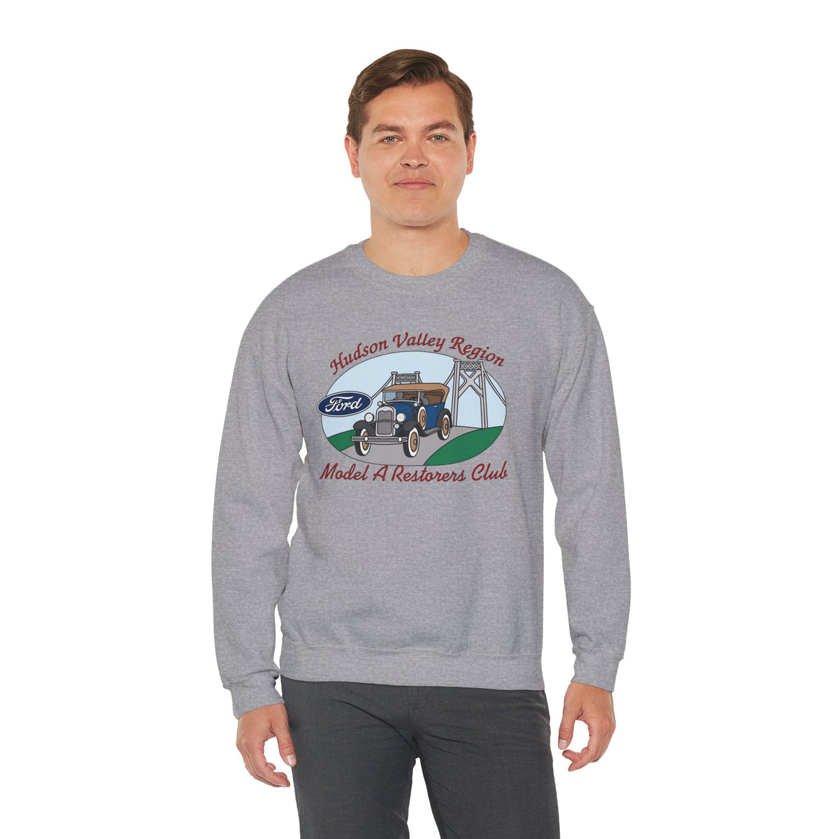 Hudson Valley Region Model A Restorers Club Unisex Heavy Blend™ Crewneck Sweatshirt