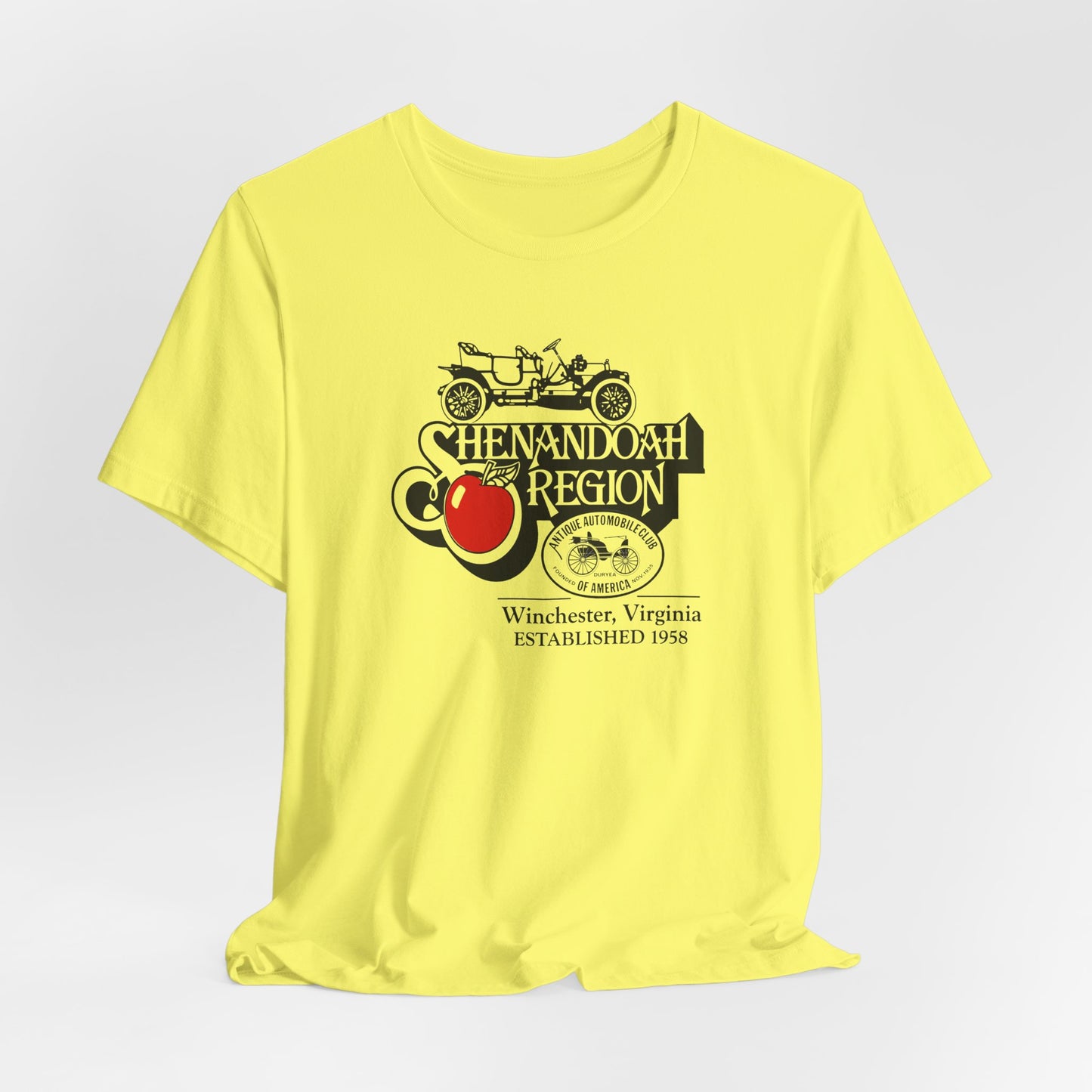 Shenandoah Region AACA Winchester VA Tee — Large Front Logo