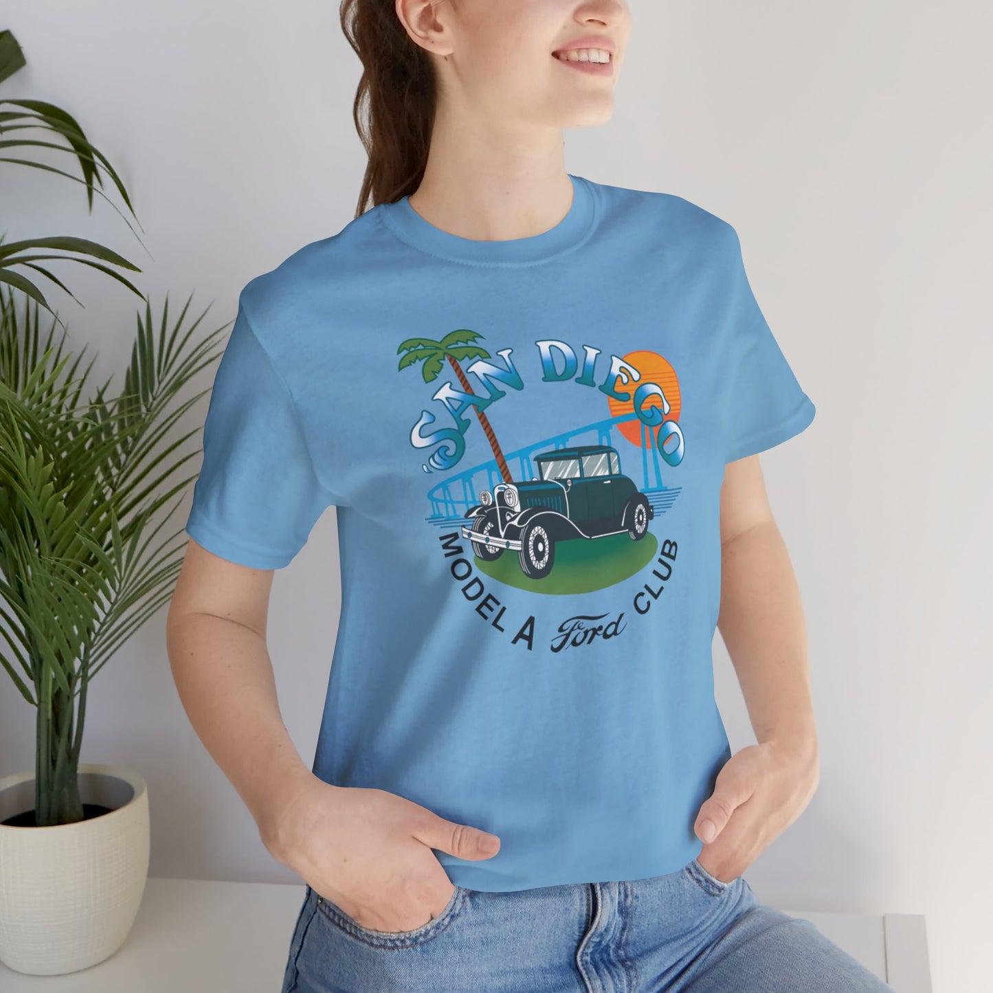 San Diego Model A Ford Club Tee — Large Front Logo