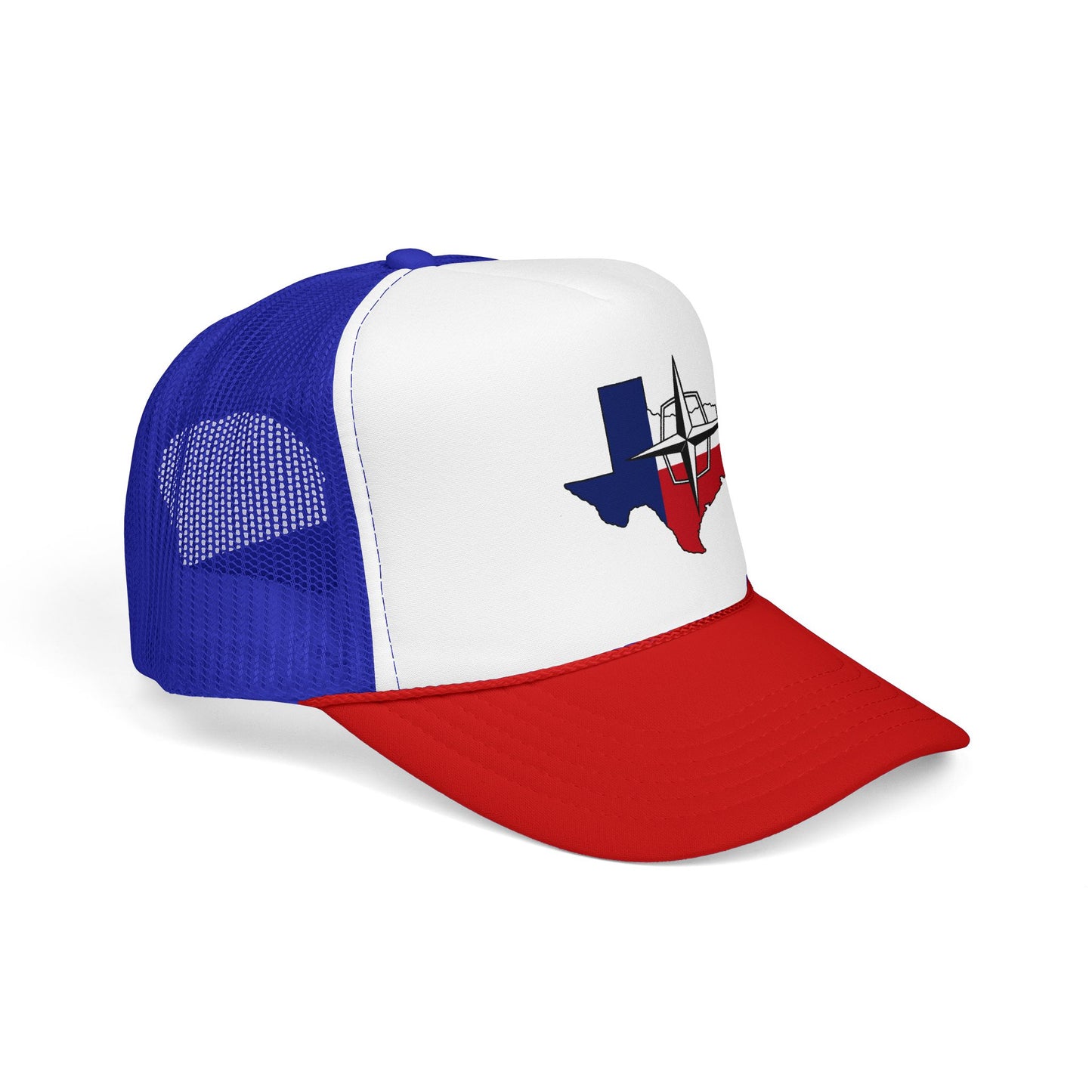 Lincoln & Continental Owners Club - Texas Gulf Coast Region Trucker Hat  — Red White Blue Foam Cap