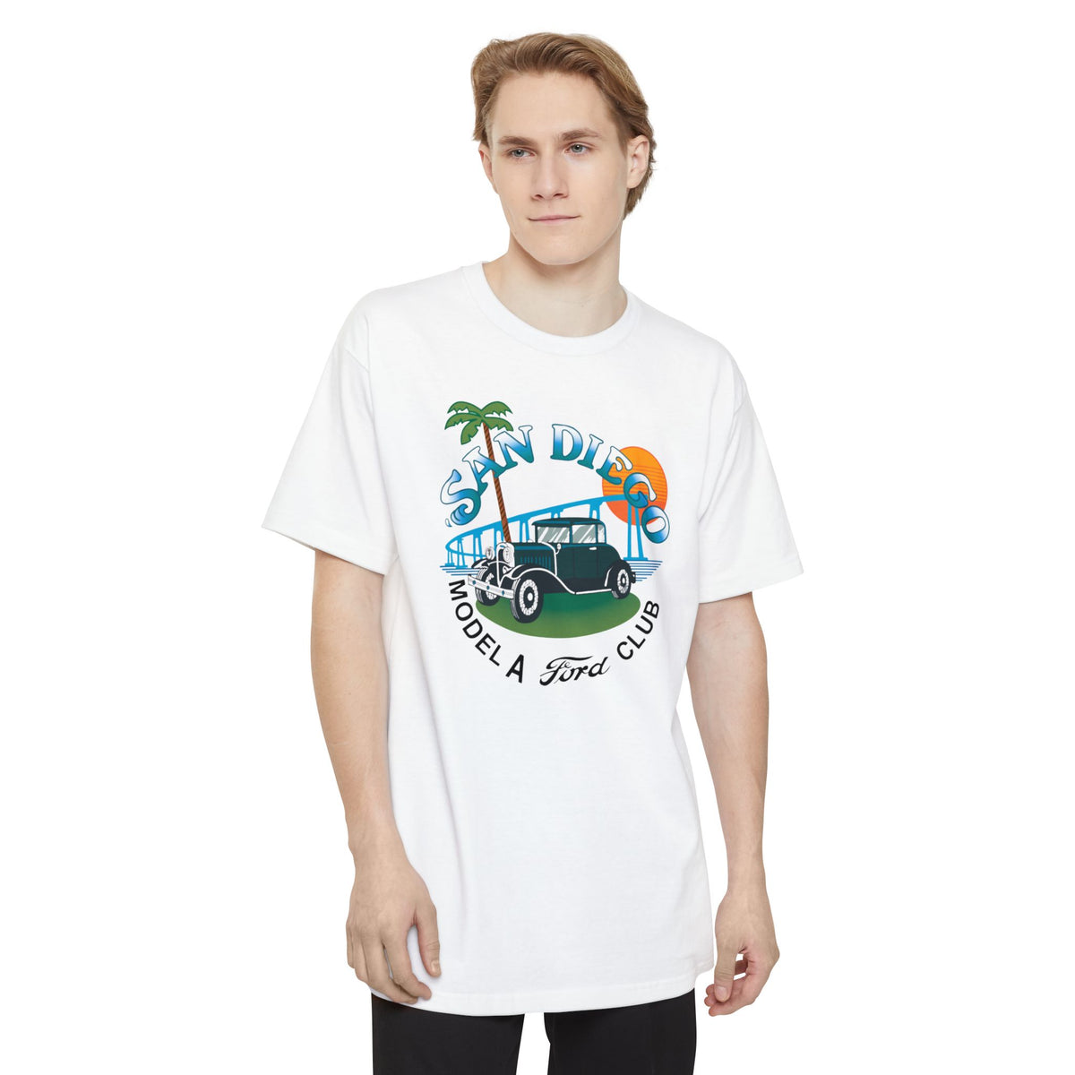 San Diego Model A Ford Club T-Shirt — Unisex Tall Beefy-T® T-Shirt