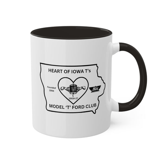 Heart of Iowa T's Colorful Mugs, 11oz