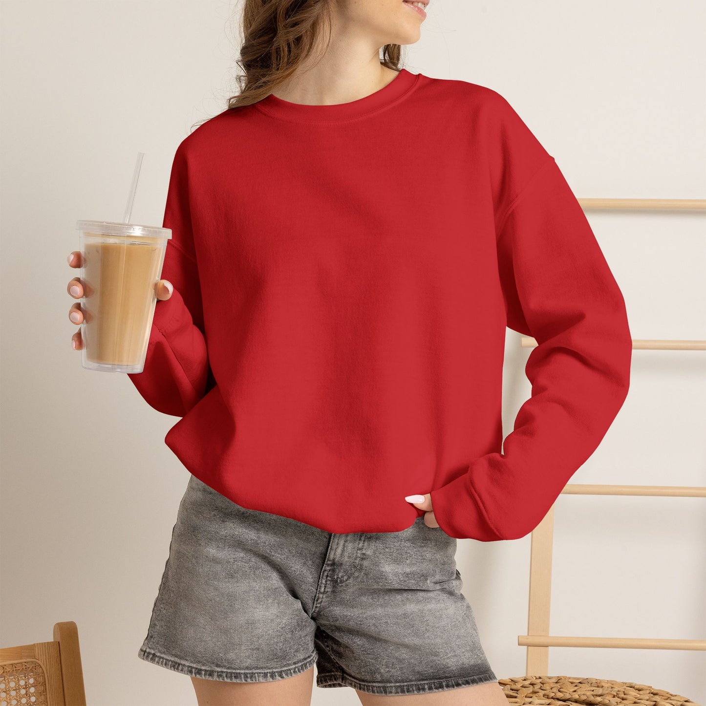 Central Illinois A's Crewneck Embroidered Sweatshirt — Small Chest Logo