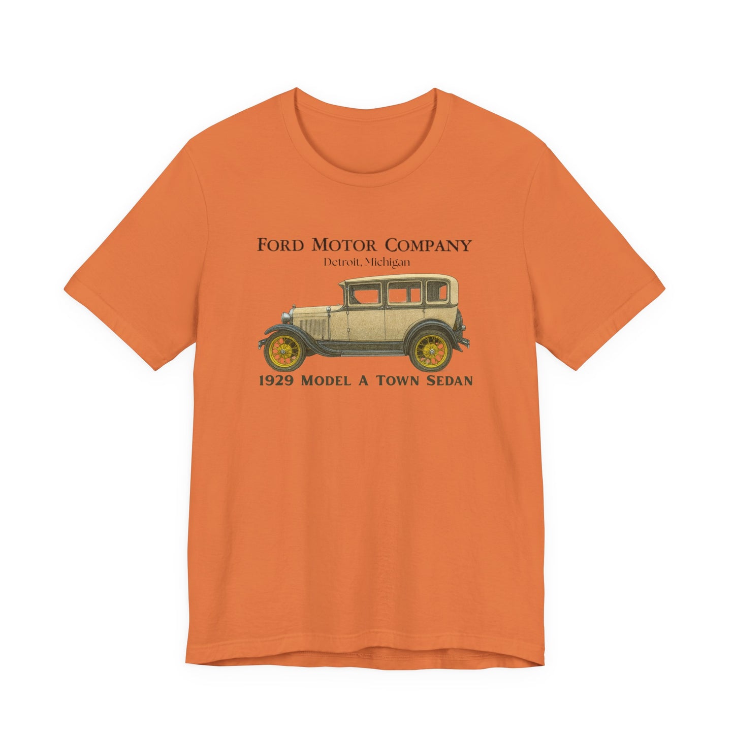 1929 Ford Model A Town Sedan T-Shirt – Classic Car Tee
