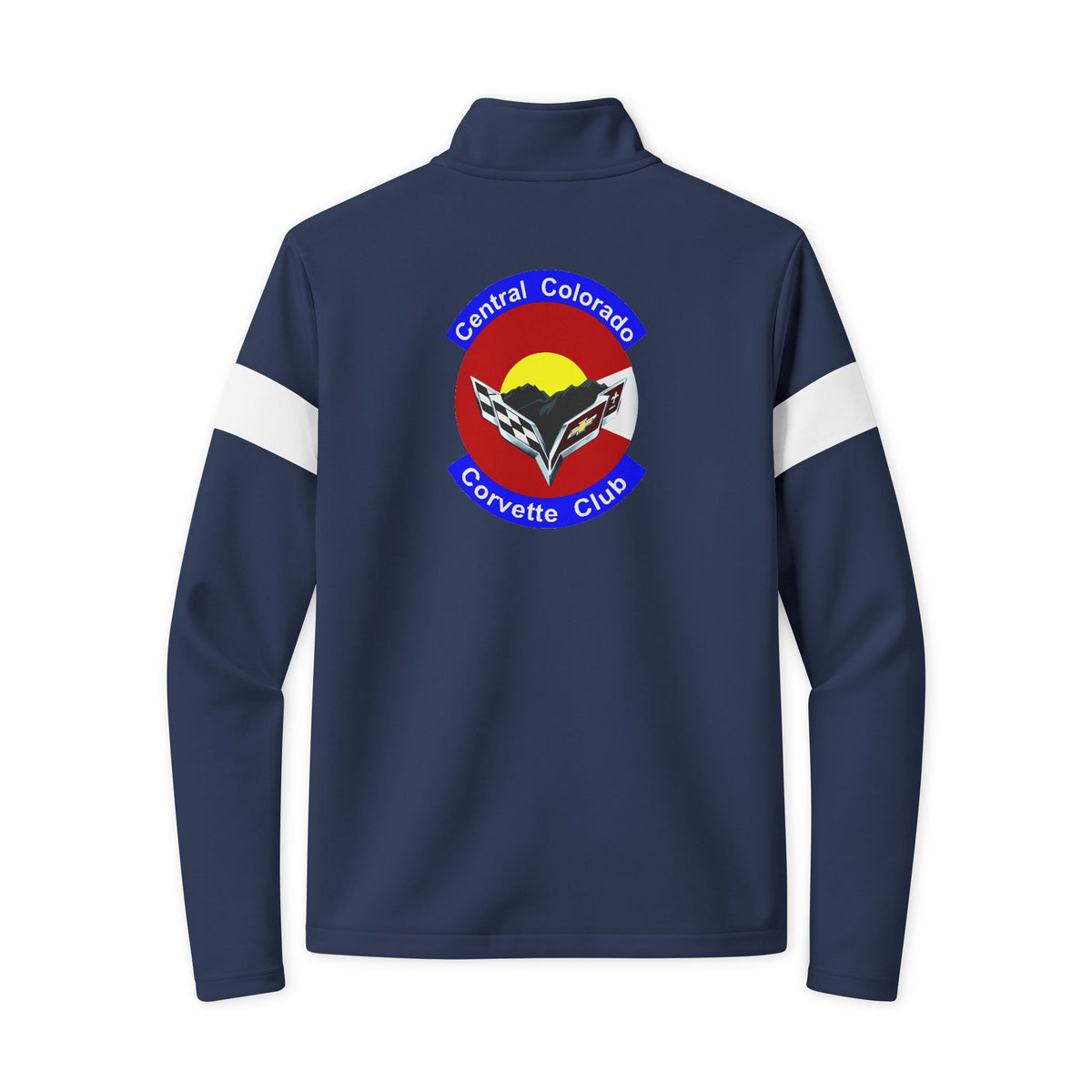 Central Colorado Corvette Club Full-Zip Jacket — Printed Direct to Film with Front and Back Logos