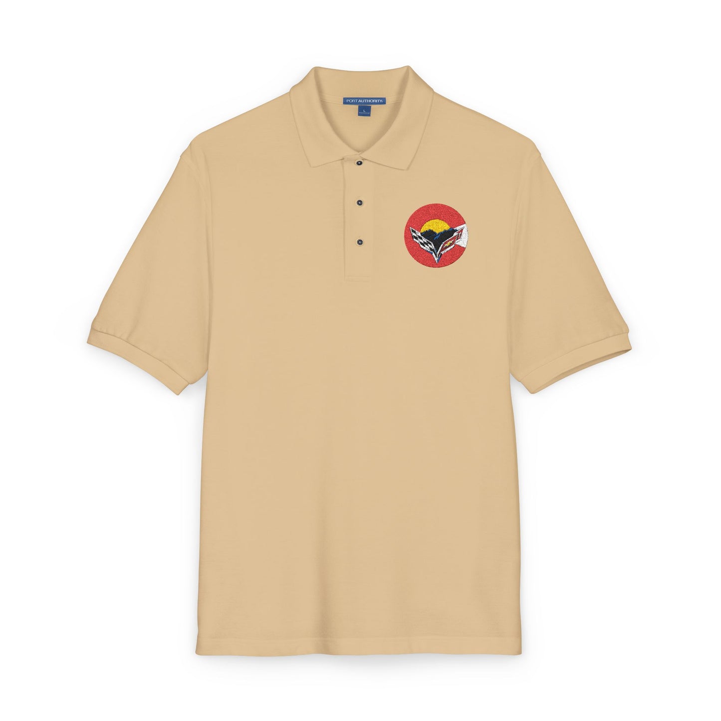 Central Colorado Corvette Club Embroidered Polo Shirt — Classic Golf Polo