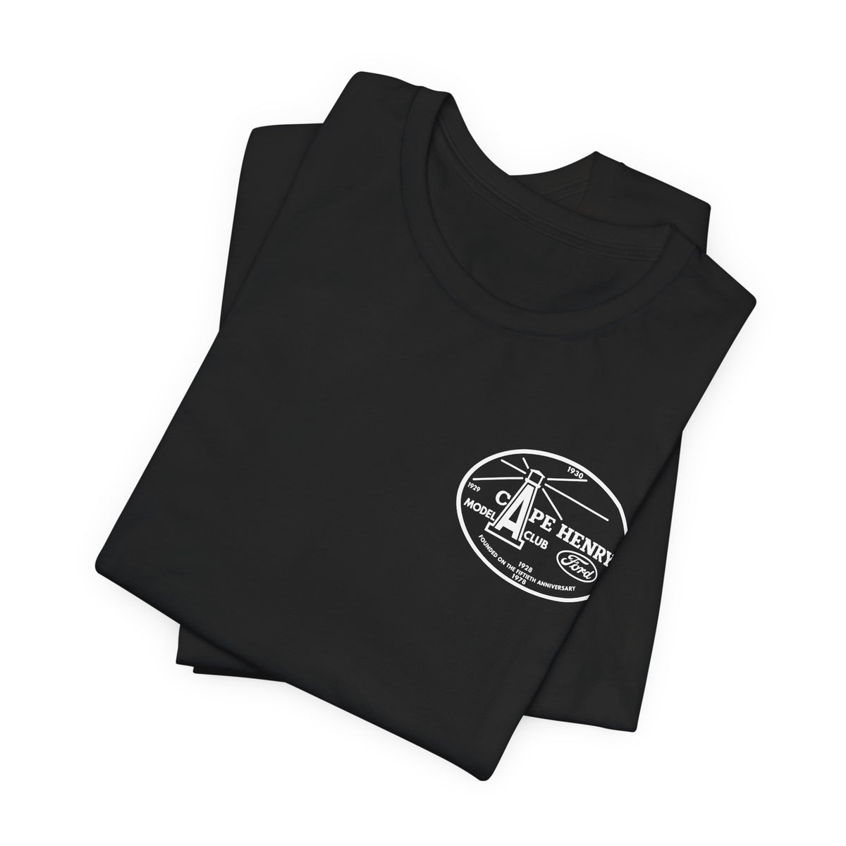 Cape Henry Model A Club Unisex Soft Short Sleeve Tee - Front and Back Logos