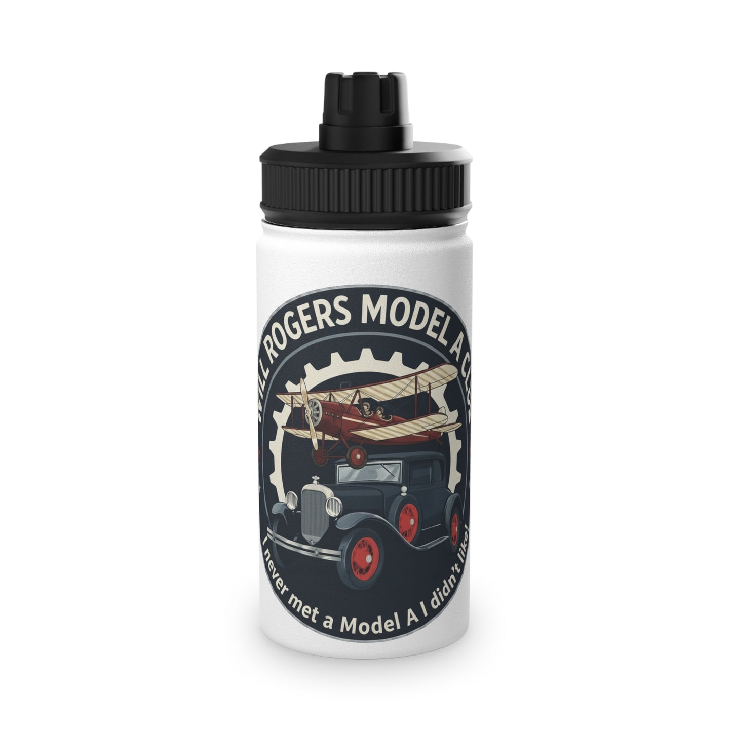 Will Rogers Model A Club Water Bottle — Three sizes