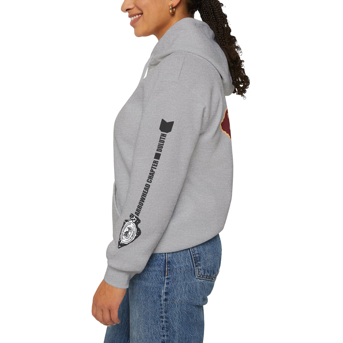 Arrowhead Chapter AACA Hoodie — "I'd Rather be Under the Hood" plus Sleeve and Back Images