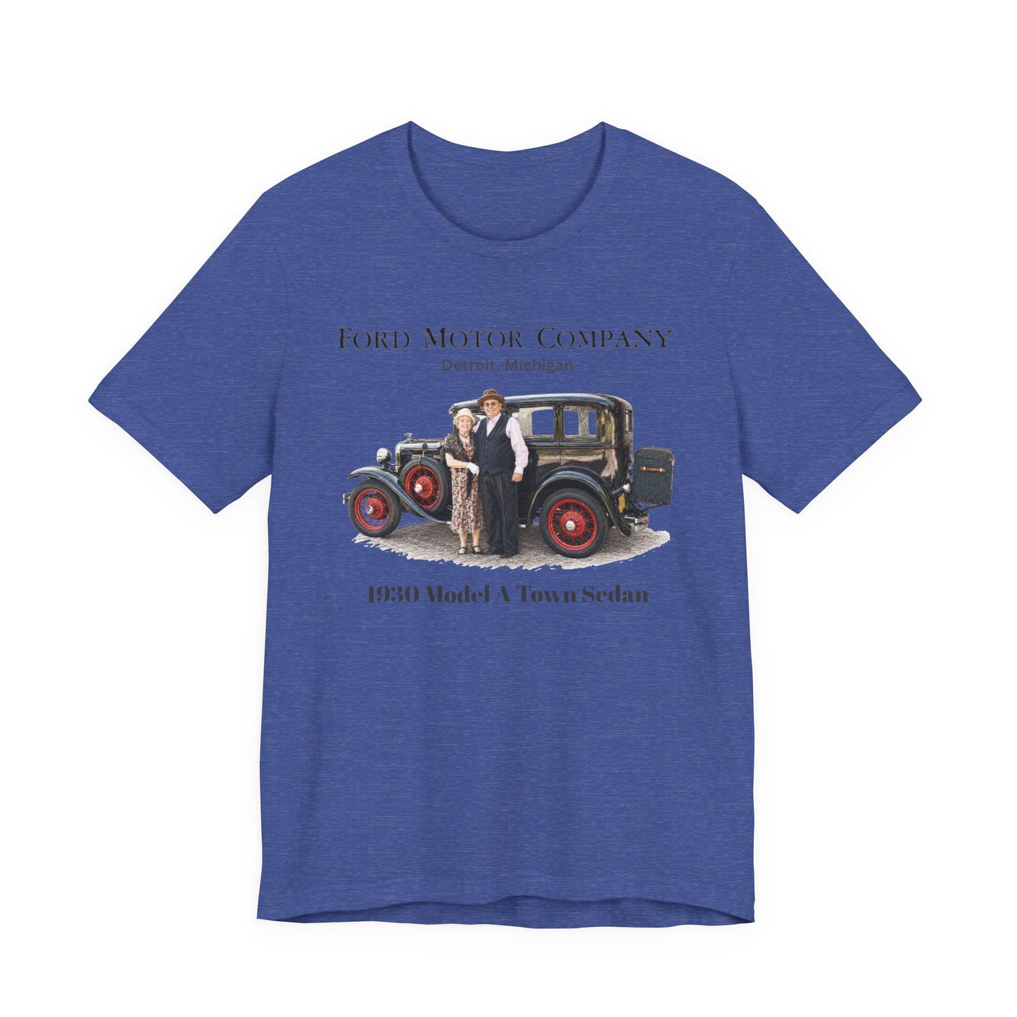 1930 Ford Model A Town Sedan Tee — Unisex Jersey Short Sleeve Tee