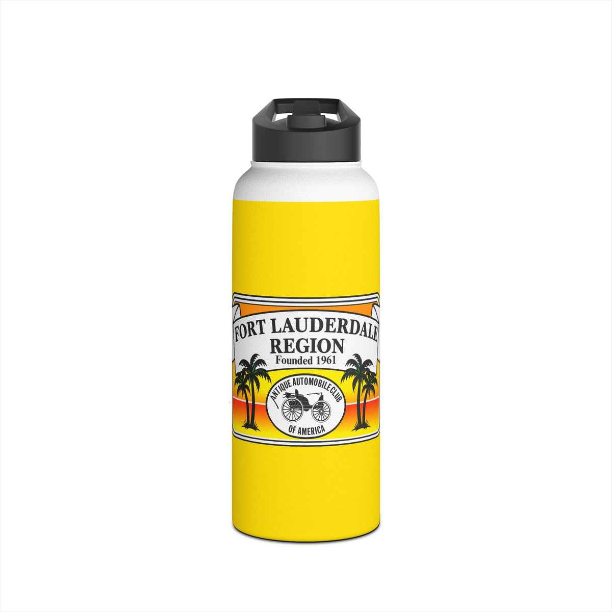 Fort Lauderdale Region AACA Stainless Steel Water Bottle, Standard Lid - Three Sizes