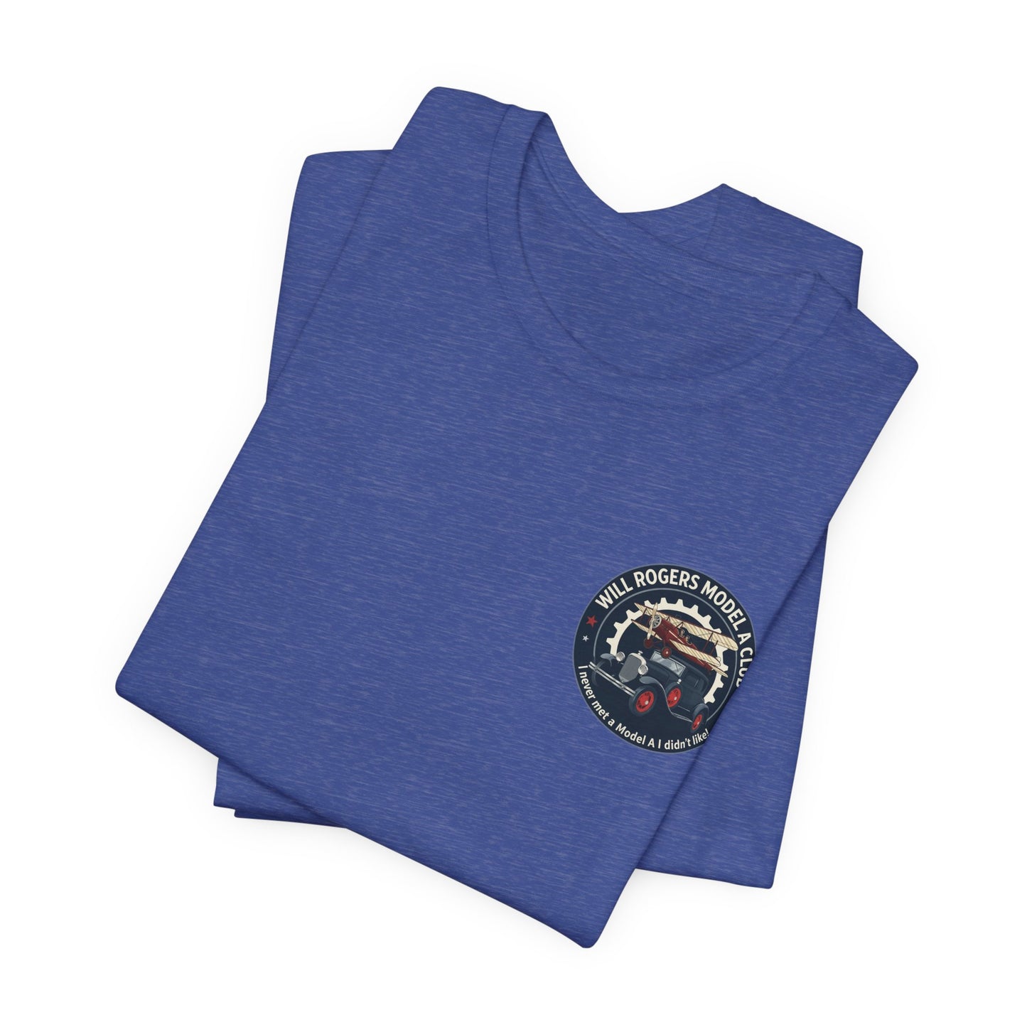 Will Rogers Model A Club – Vintage Car Graphic Tee (Front and Back Logos)