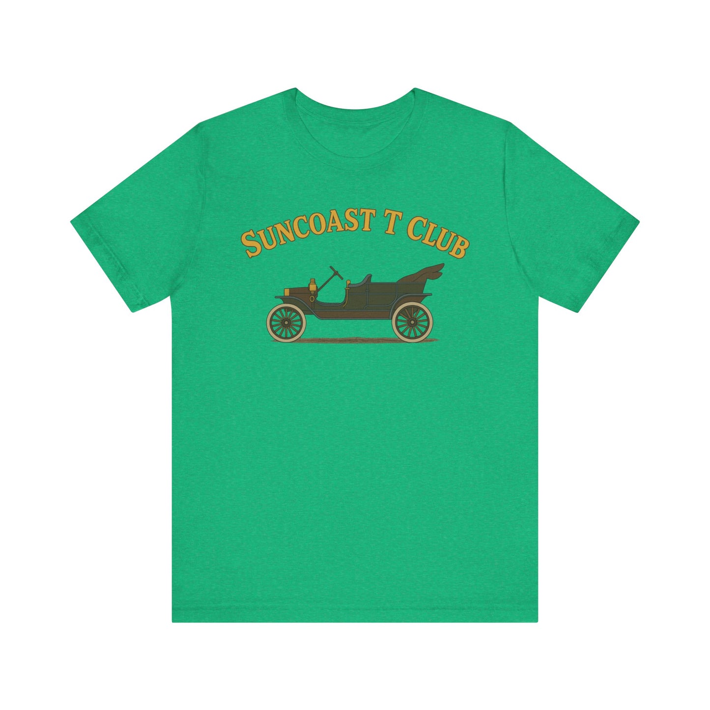Suncoast T Club - Graphic Tee, Retro T-Shirt for Car Lovers, Classic Style Tee for Every Occasion