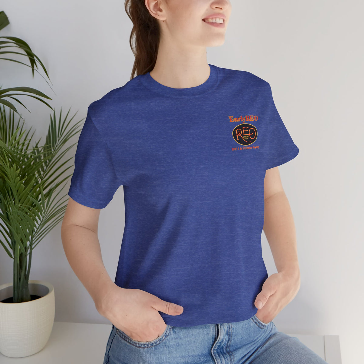 REO Lansing Michigan Mountain Climbers Tee — Unisex Soft Short Sleeve Tee