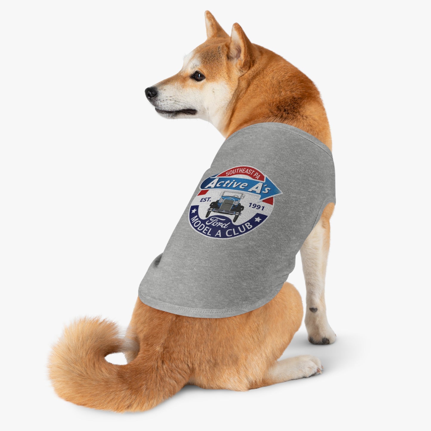 Active A's Ford Model A Club Logo Dog Shirt