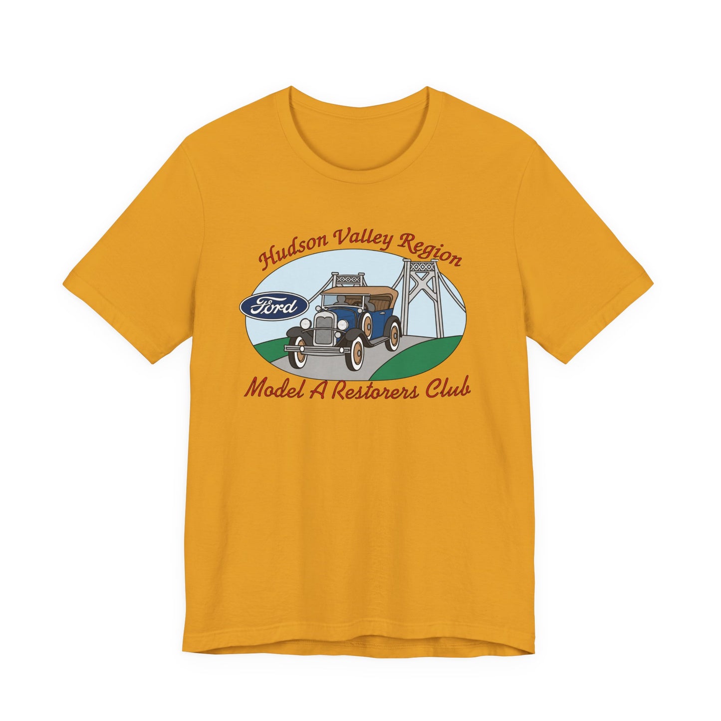 Hudson Valley Region Model A Restorers Club T‑Shirt — Hudson Valley Region Vintage Ford Tee