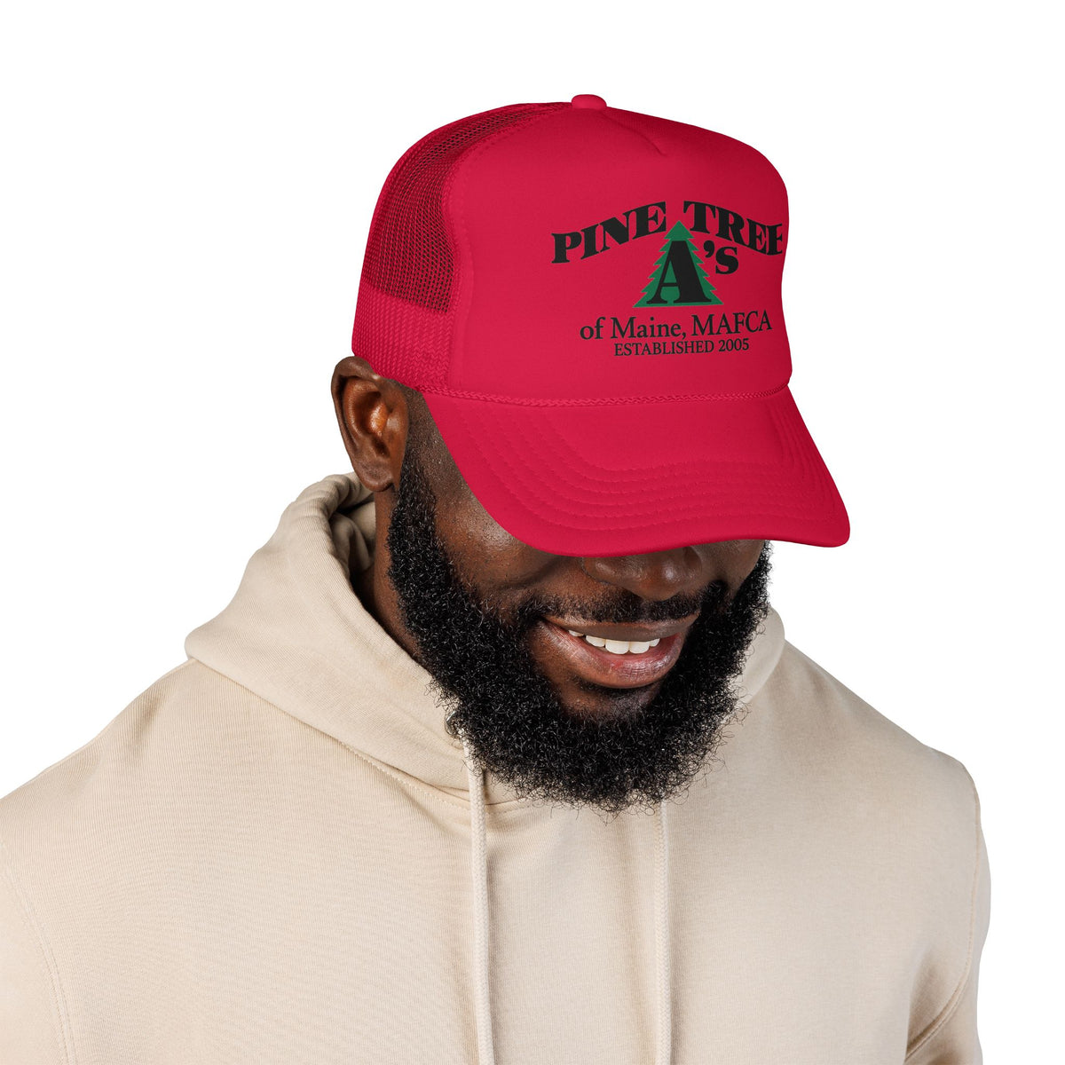 Pine Tree A's of Maine, MAFCA Foam Printed Trucker Hat