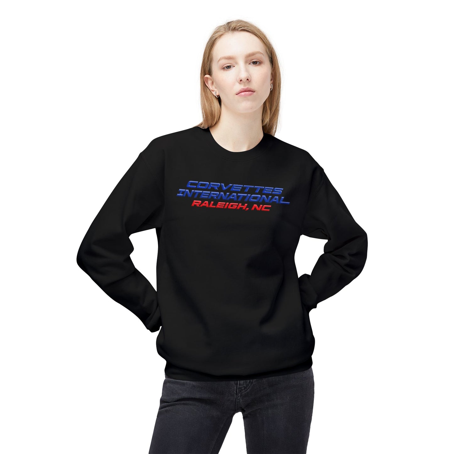 Corvettes International Raleigh, NC Unisex Midweight Softstyle Fleece Crewneck Sweatshirt