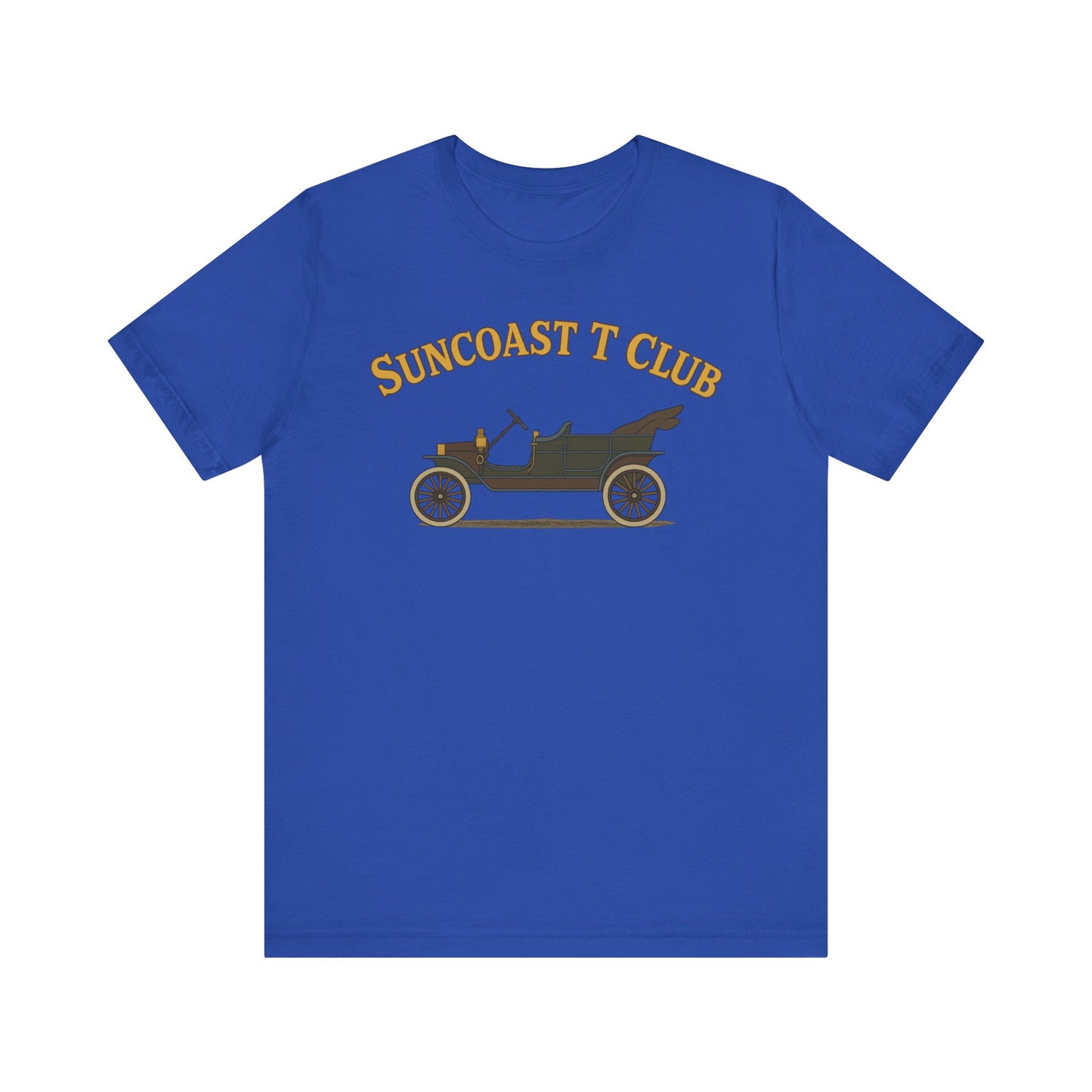 Suncoast T Club - Graphic Tee, Retro T-Shirt for Car Lovers, Classic Style Tee for Every Occasion