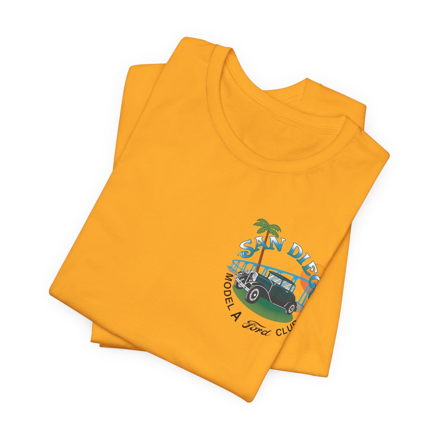 San Diego Model A Ford Club Tee — Vintage Car Sunset Shirt