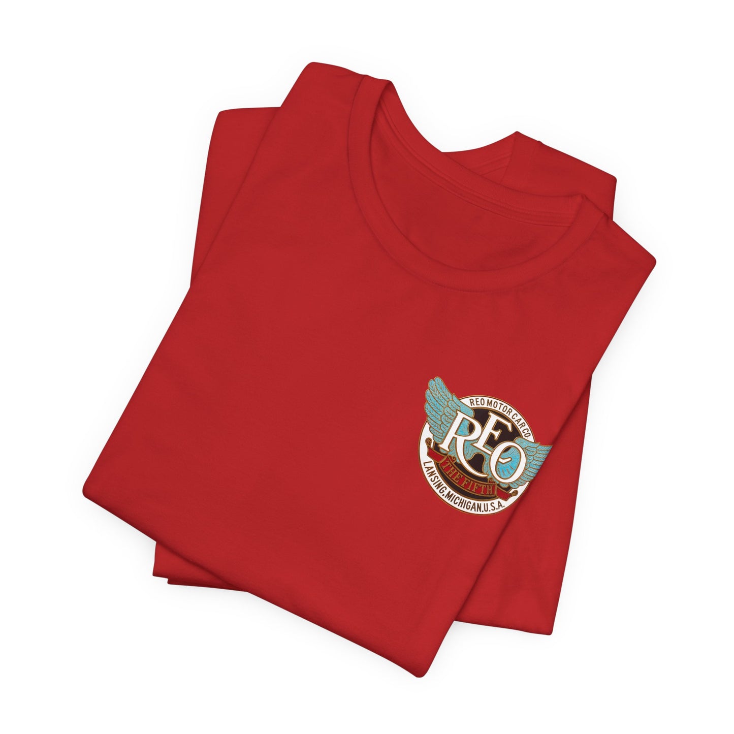 REO The Fifth 1912-1919 Logo T‑Shirt — Vintage REO Chest Emblem Tee