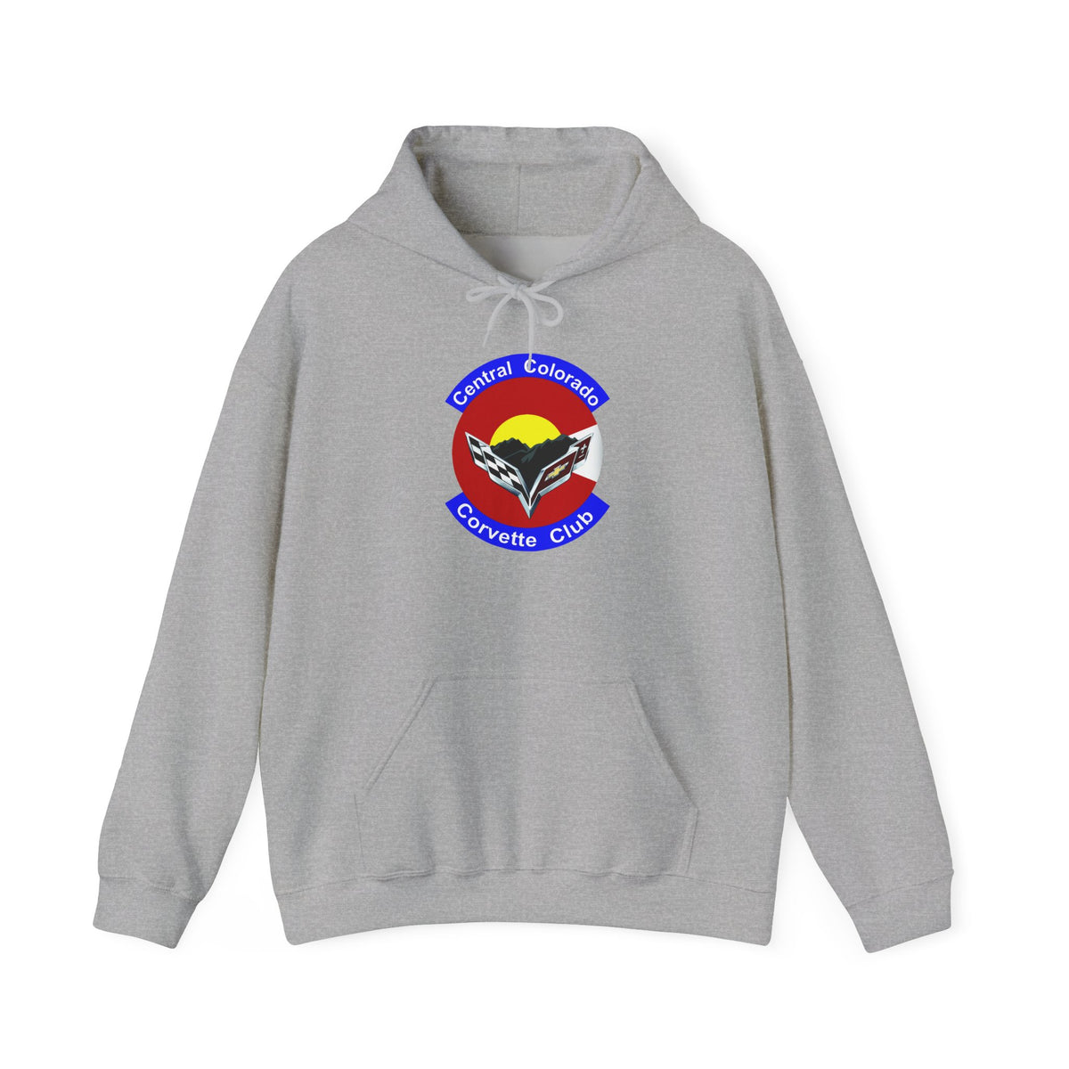 Central Colorado Corvette Club Screen Printed Hoodie Pullover